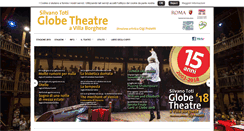 Desktop Screenshot of globetheatreroma.com
