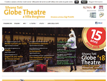 Tablet Screenshot of globetheatreroma.com